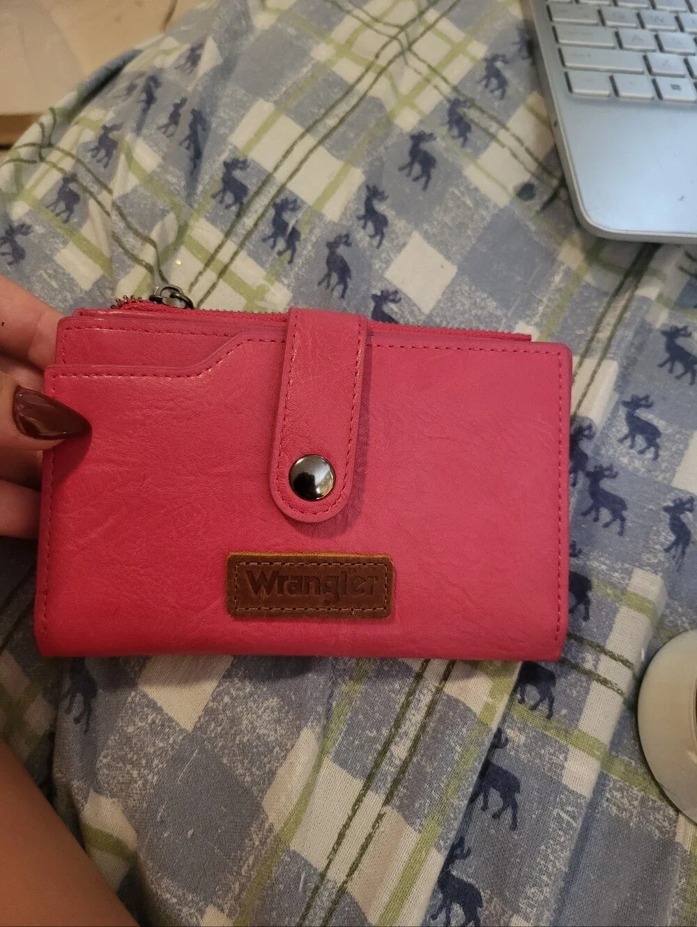 Wrangler Pink Women's Wallet - Compact Snap Closure